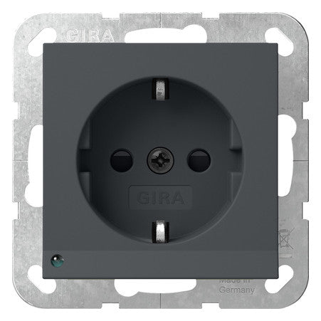 GIRA Steckdose 1f anth UP m.OL m.BS IP20 System 55 417028