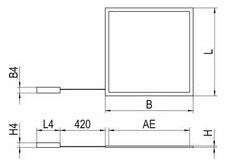 RIDI LED-Panel 620x620mm 33,3W 4000K ws FPL3-EQ0622DAWS840MPS0500 4015lm Konv
