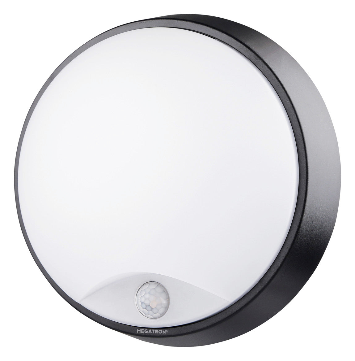MEGATRON LED-Sensorleuchte 10W 4000K sw MT69040 700lm Konv