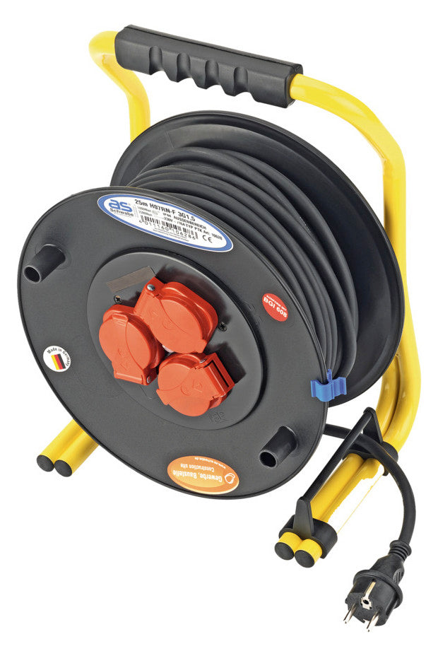 CIMCO Kabeltrommel Kst 40m H07RN-F IP44 146902 3x1,5mm 3xSteckdosen Tragerahm