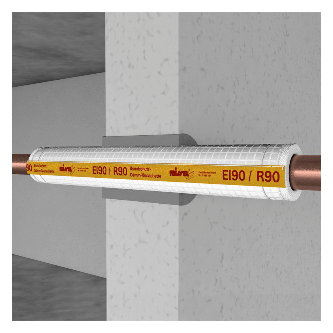 Missel Brandschutz-Dämm-Manschette R90 BL 1000 mm, 42 mm, f. Cu-Rohr - D | 252-0042