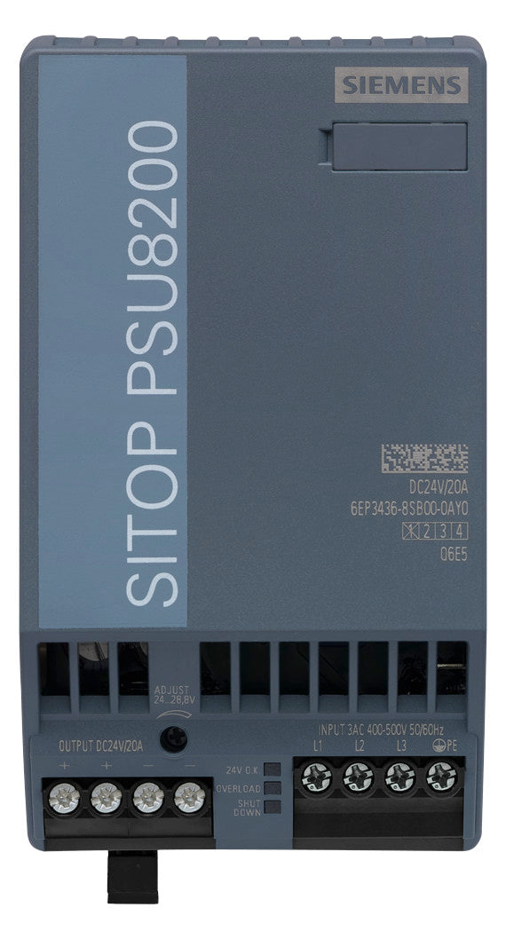 SIEMENS Gleichstromversorgung REG 24V 6EP3436-8SB00-0AY0 480W 400VAC 20A IP20