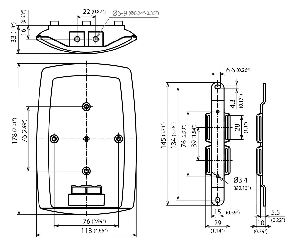 DEHN SE Kombiableiter 5VAC 5VDC 240Va-a DPA CLE IP66 650Va-e Basiselem 0,8kA