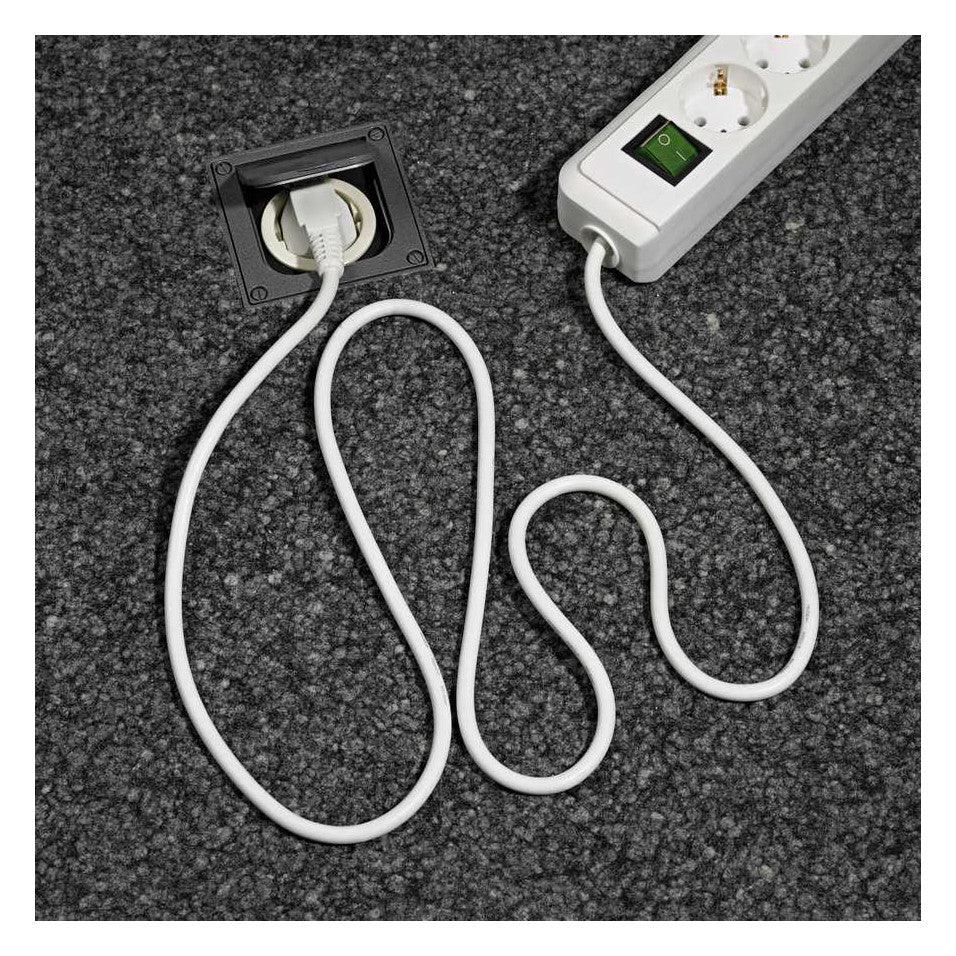 BRENNENSTUHL Steckdosenleiste 6f ws Eco-Line Ein/Aus 3m 45° 1159520400