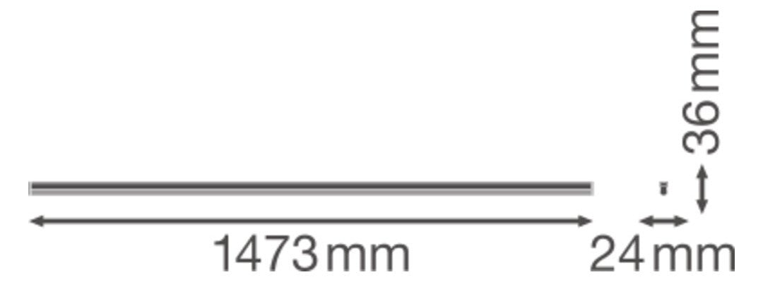 LEDVANCE LED-Lichtleiste 25W 4000K Konv LINEAR COMPACT LN COMP HO 1500 25 W 4000