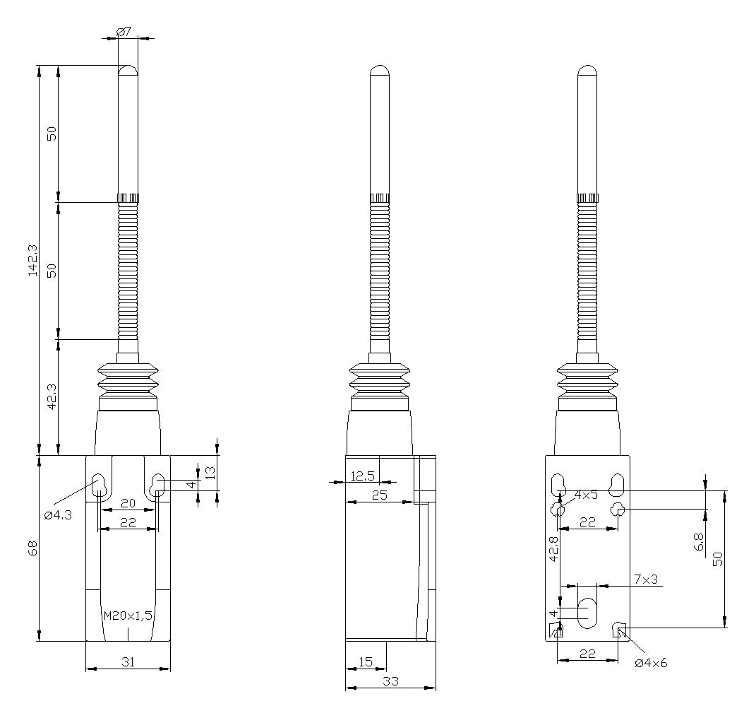 SIEMENS Einzelpositionsschalter 1S 1Ö 1W 3SE5232-0HR01 Kst Federstab