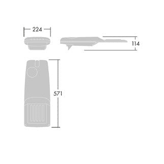 THORN LED-Straßenleuchte 53W Aufs/Ans IsaroPro IP 24L70-740 WR M BS 3550 CL2 M