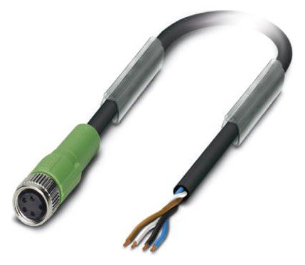 PHOENIX Sensor-Aktorkabel 4p 3m M8 ger SAC-4P- 3,0-PUR/M 8FS Female fr.Ende