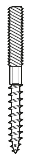 WALRAVEN Stockschraube Edelstahl 1.4301 M8x120