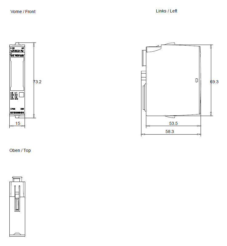 SIEMENS Digital I/O-Modul DC 20,4-28,8V 6ES7136-6DB00-0CA0 4Ausg 24V Federzug