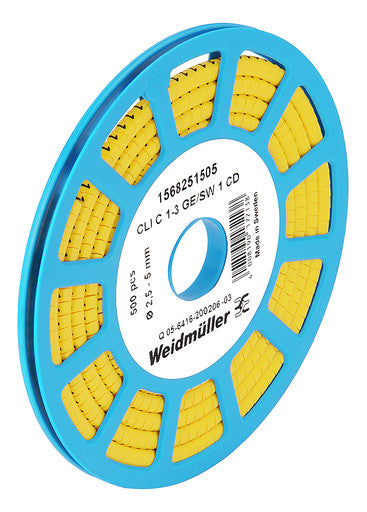 WEIDMÜLLER Kabelmarkierung 2 ge Ader CLI C 02-3 GE/SW 2 CD Kst 1-3mm 2