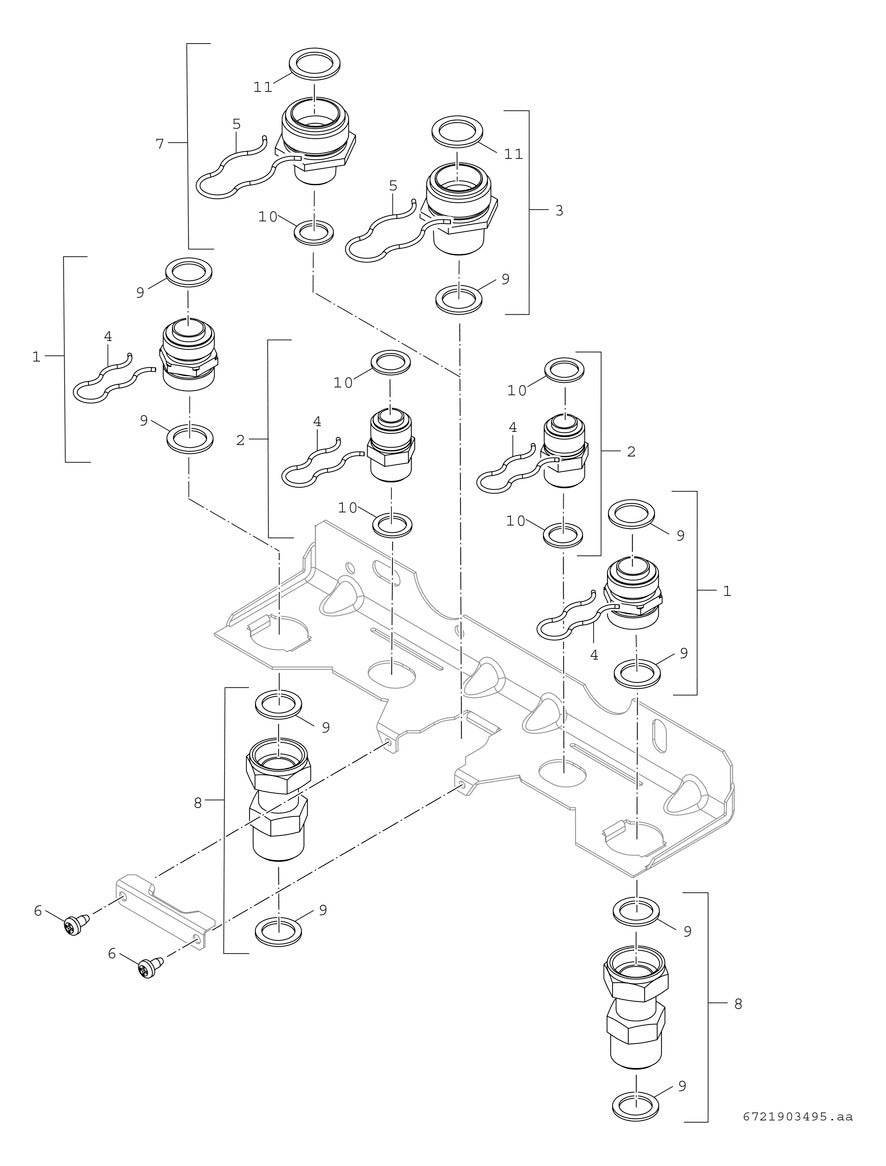 Bosch Installationszubehör IW-MV-1 Montageanschlussplatte Erdgas | 7738112657
