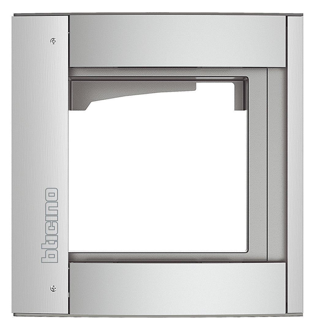 LEGRAND Rahmen-Türstation 1f UP gr Alu Bticino 350211 138x144x15mm