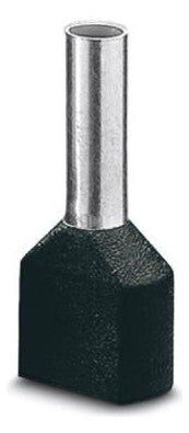 PHOENIX ZW-Aderendhülse 1,5qmm 10mm isol AI-TWIN 2X 1,5 -10 BK kurzschl.fest PP