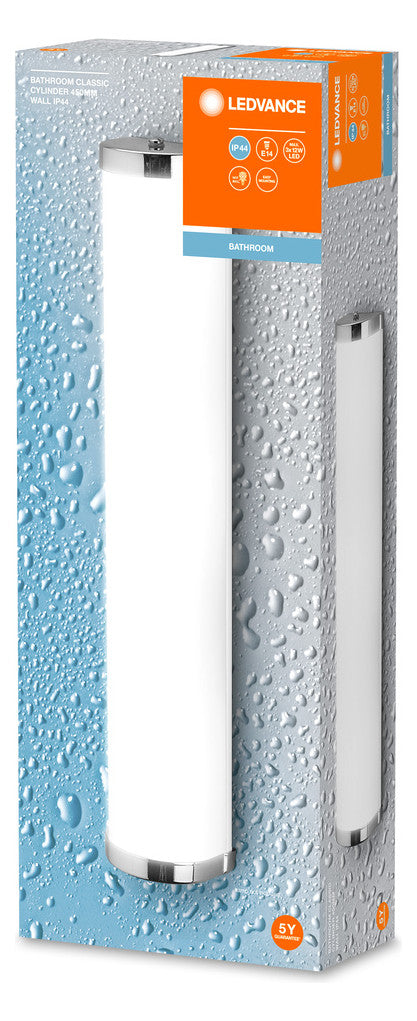 LEDVANCE LED-Wandanbauleuchte 12W chr Bathroom Wall 455mm E14 Chrome