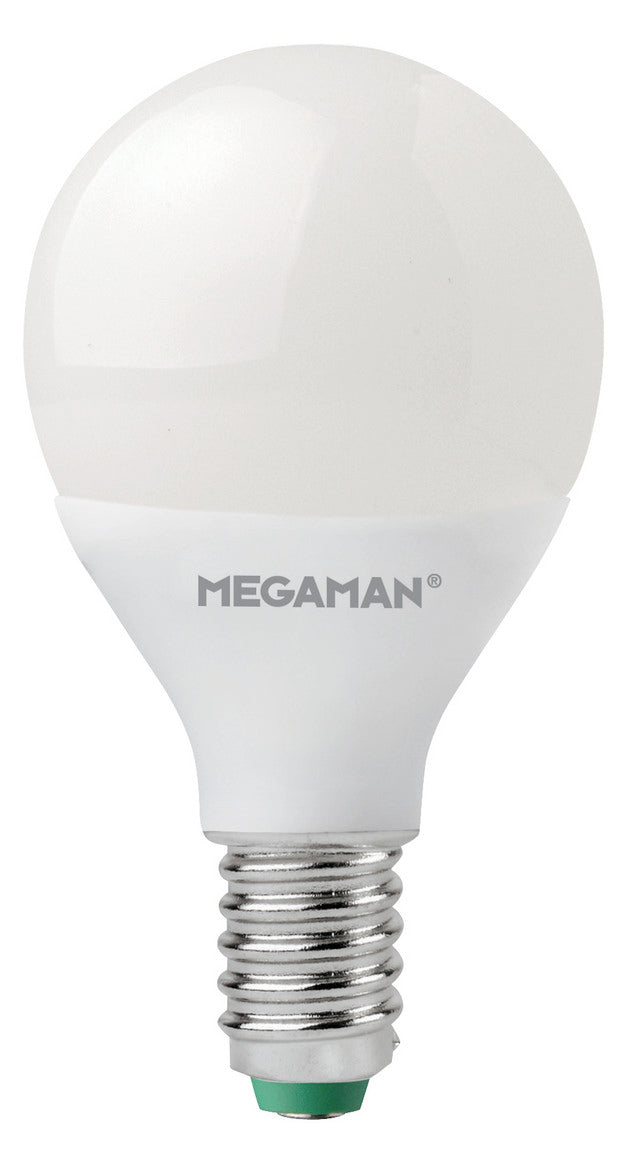 MEGAMAN LED-Kugellampe E14 2,9W 2700K ws MM21041 250lm F opal 330° AC 45x87mm