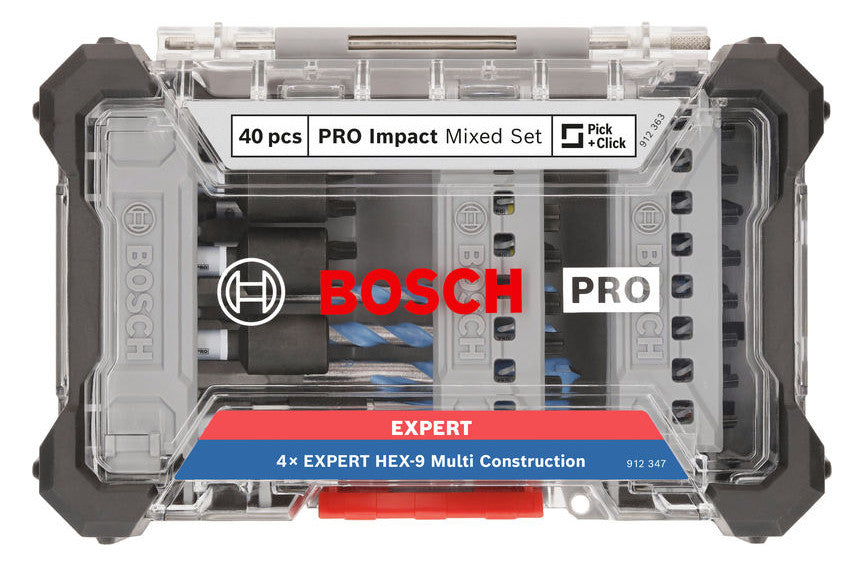 BOSCH-EW Werkzeugset 40tlg Bohrer 4xHSS BOHRER-/SCHRAUB Box