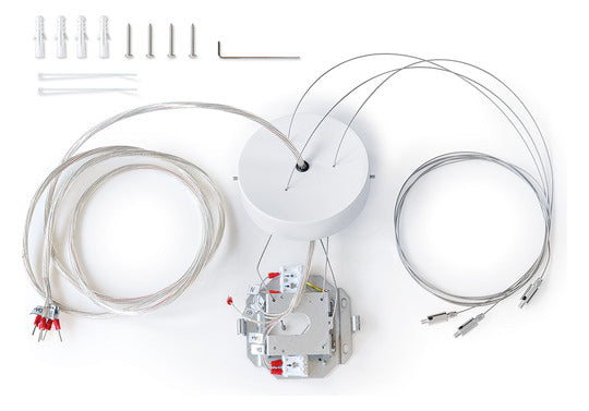 ESYLUX Befestigungsset ws Alu L2000mm SVENJA WIRE PENDULUM SET 2000
