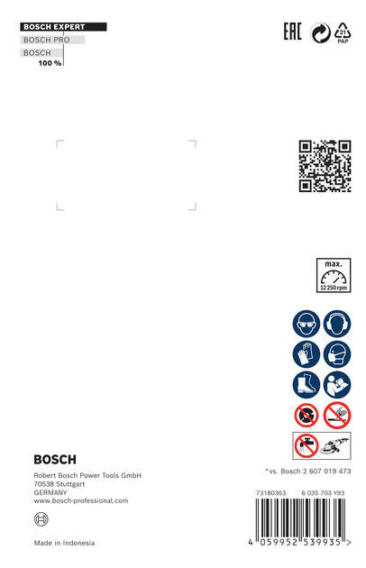 BOSCH-EW Diamant-Trennscheibe 125x10mm 2608900658