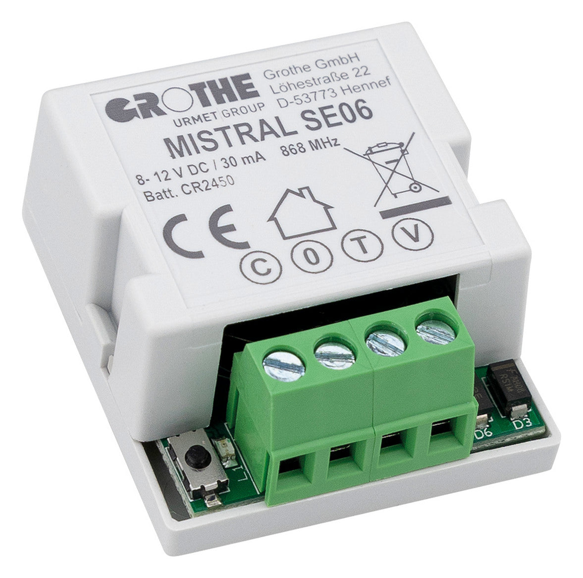 GROTHE Funktaster UP 868,35MHz 1k Batt MISTRAL SE06 Batt
