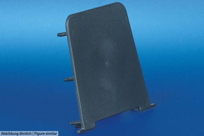 Endabdeckung MBEC für Flachdachkons. CMB schwarz