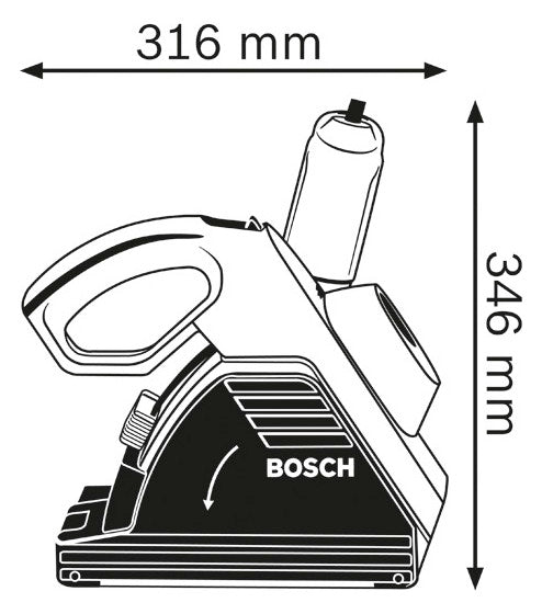 BOSCH-EW Mauernutfräse 1400W 4,7kg Professional GNF 35 CA 7-39mm 0-35mm