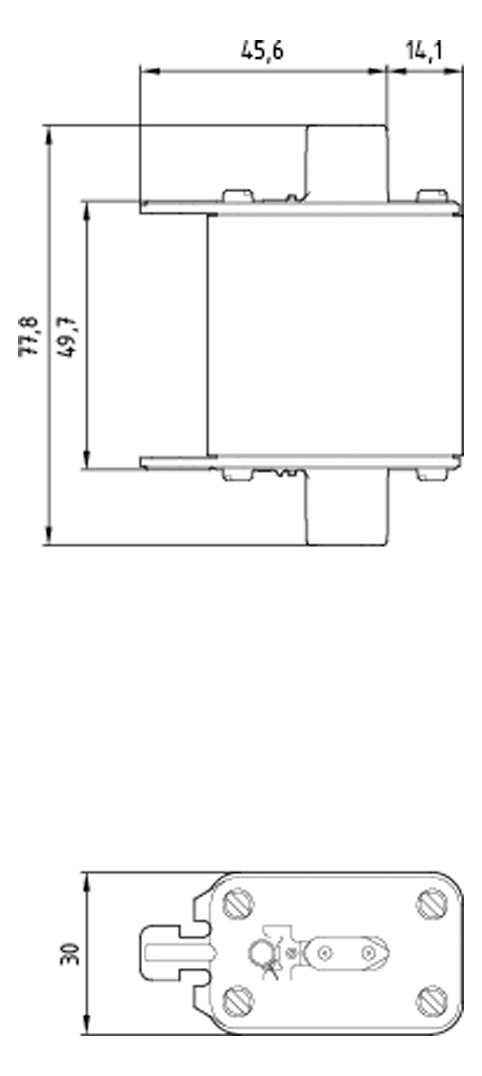 SIEMENS NH-Sicherungseinsatz 100A NH00 3NA3830-7 500VAC gG Stirnk