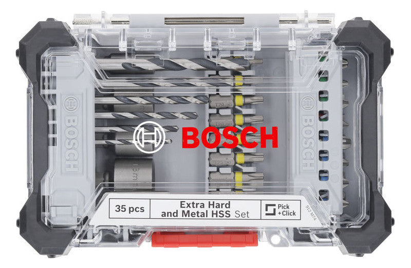 BOSCH-EW Werkzeugset 35tlg Bohrer 6xHSS 35PCEH/ME W/DI Box