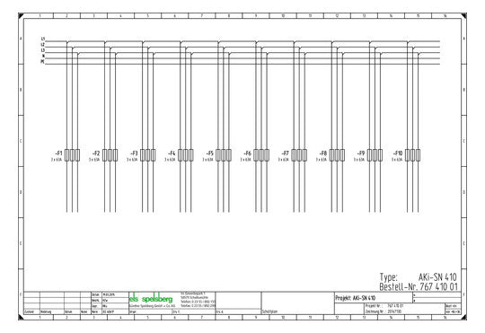 SPELSBERG Sicherungsgehäuse 250A IP65 AKi-SN 410 Schraubsich oben Kst AnbMögl
