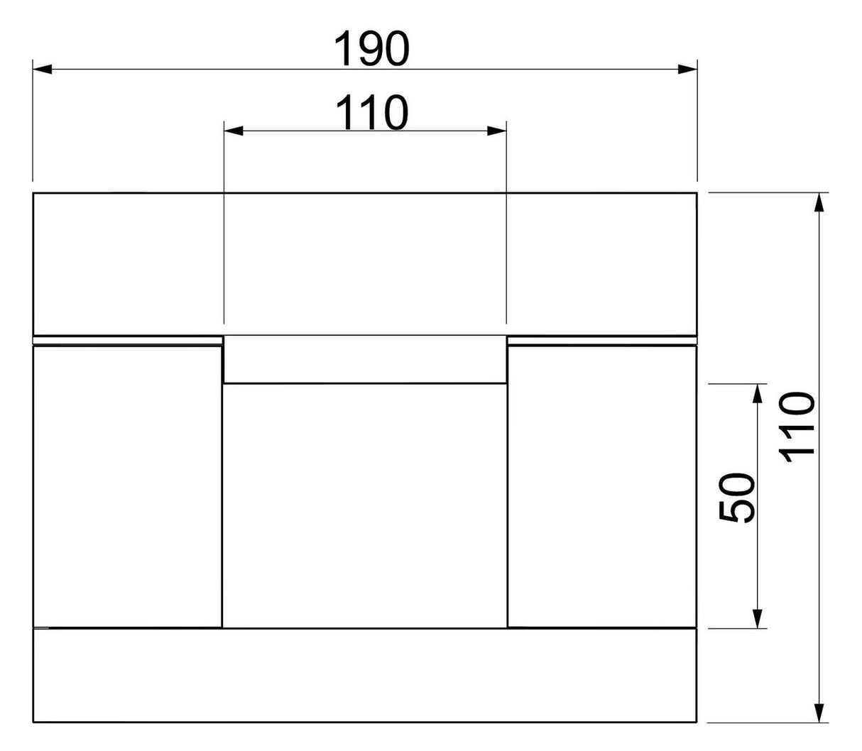 BETTERMANN Brandschutzkanal I90 E30 BSKD09-K0511 unbeh 190x110mm L1000mm