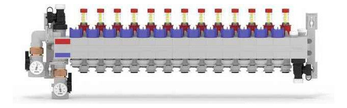 Rehau RAUTHERM SPEED Verteiler HKV-D Polymer 13 Kreise, Konnektor 17 | 14710101001