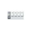 SIEDLE Türsprech-Set Bus 4xTeiln AP/AP SET CAB 850-4 E/W edst sigws 1LS