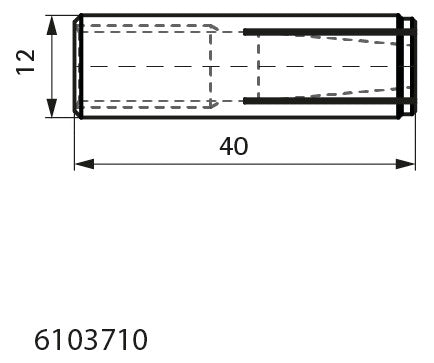 Walraven Einschlaganker WDI1 VA M10x40 un-/gerissener Beton | 6103710