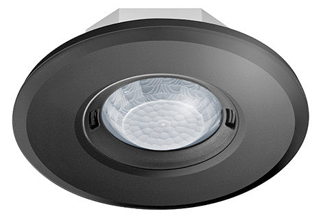 ESYLUX Präsenzmelder 180-360° UP sw IP20 FLAT PD- 360i/8 ROUND BLACK Präsenzmelde