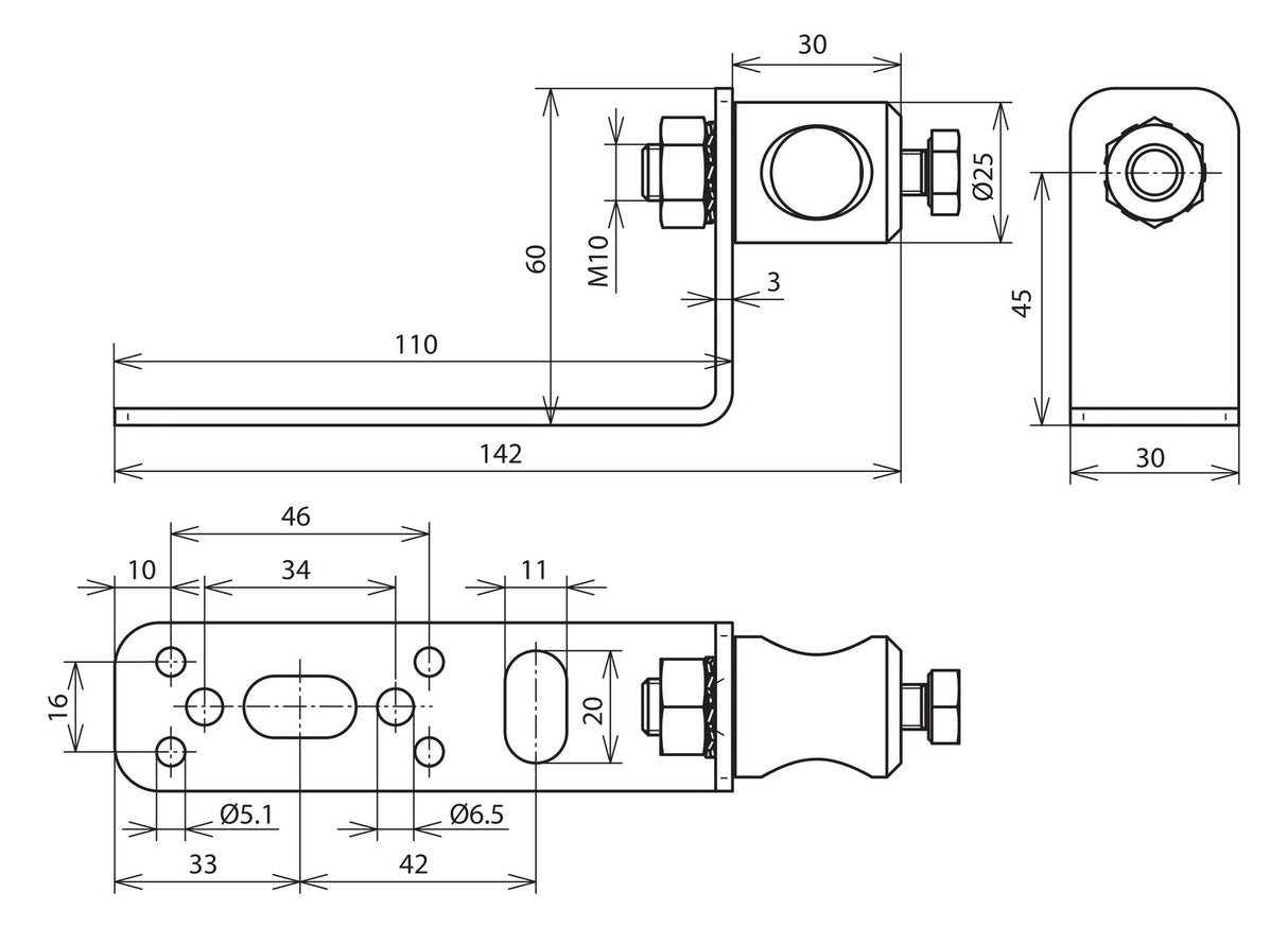 DEHN SE Befestigung V2A BW90 BB16 B5.1 6.5 11 V2A