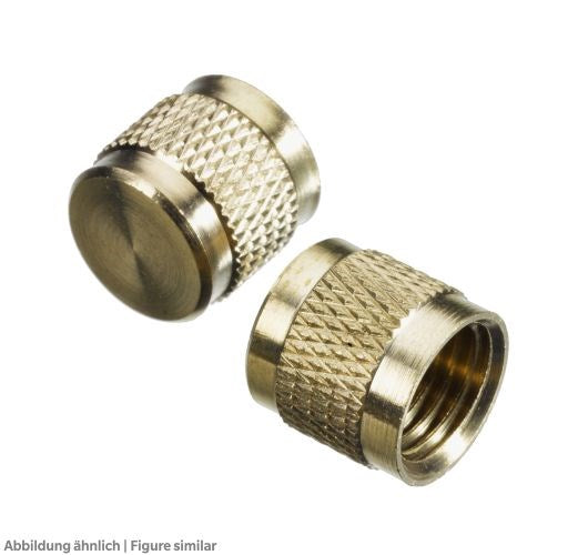 Kappe mit Dichtung NFT5-16 1/2"-20 UNF (5/16" SAE) für Schraderventile