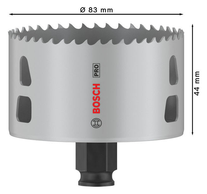 BOSCH-EW Lochsäge 83mm T44mm Sechskant LOCHSÄGE f.Gips Holz