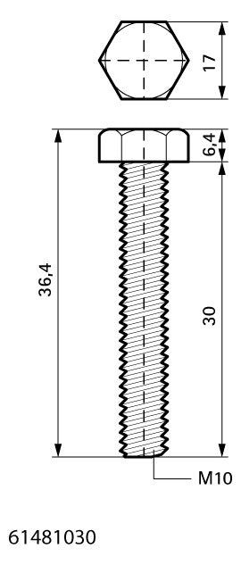 Walraven Sechskantschraube DIN 933 BUP M10x30 SW 17 | 61481030