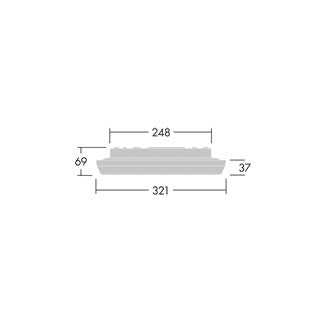 THORN LED-Anbauleuchte 13,2W 4000K ws NOVS S 1900-840 DI HFI WH 1900lm Konv