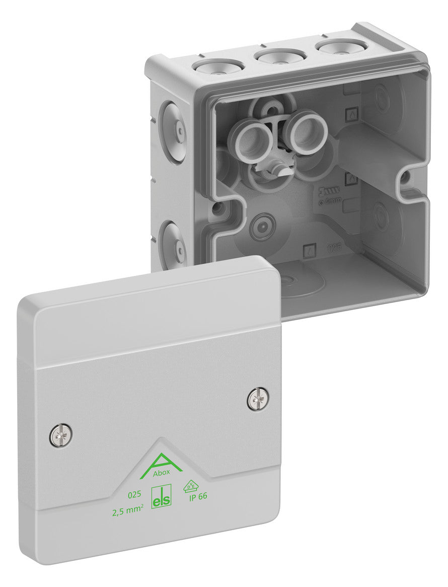 SPELSBERG Abzweigkasten 87x87mm Kst gr Abox 025-L IP66 IK07 hfr