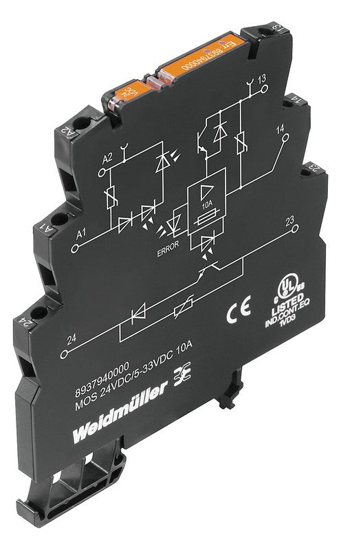 WEIDMÜLLER Optokoppler 24V 10A 5-33V LED MOS 24VDC/5-33VDC 10A Transistor