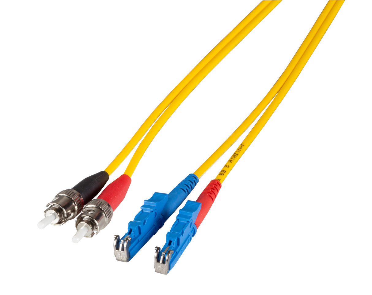 Duplex Patchkabel E2000®-ST OS2 2m LSZH 3mm gelb - O0909.2