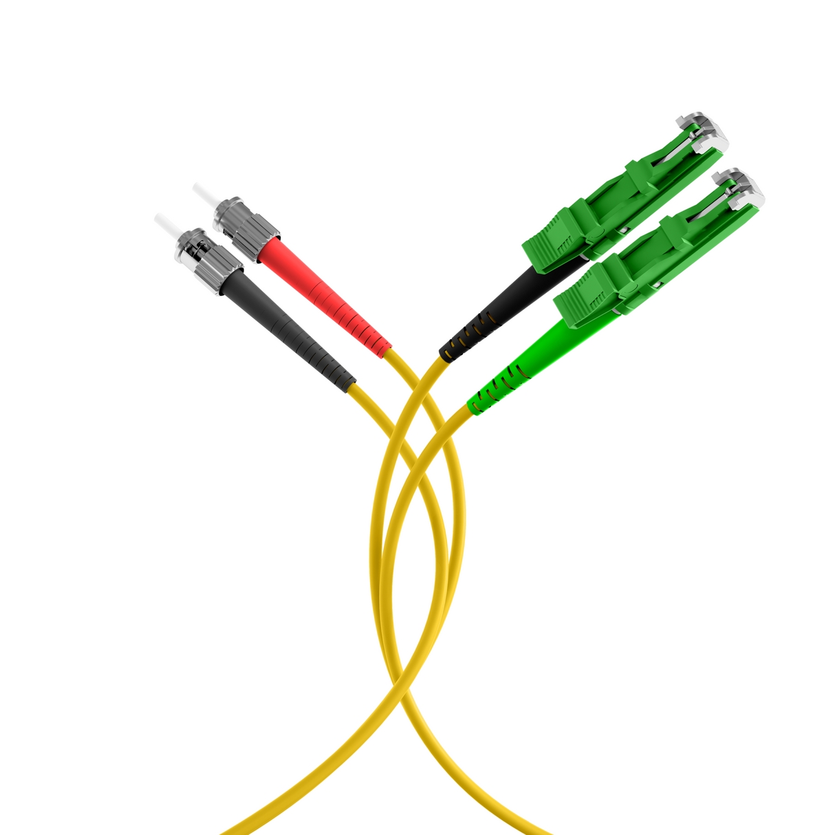 Duplex Patchkabel E2000©/APC-ST OS2 10m LSZH 3mm gelb - O0920.10