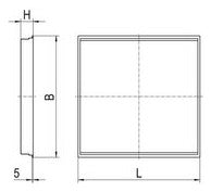 RIDI LED-Deckeneinbauleuchte 32W 4000K EBRE-LED 414/5200-840 MPS 3926lm ws