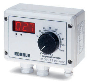 EBERLE Raumthermostat 230V 10A Wechsler TR 524 93 IP54 m.Display Sensor extern