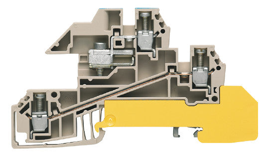 WEIDMÜLLER Installationsklemme 24A 3pot WDL 2.5/S/NT/L/PE 0,5-4qmm bg Schraub