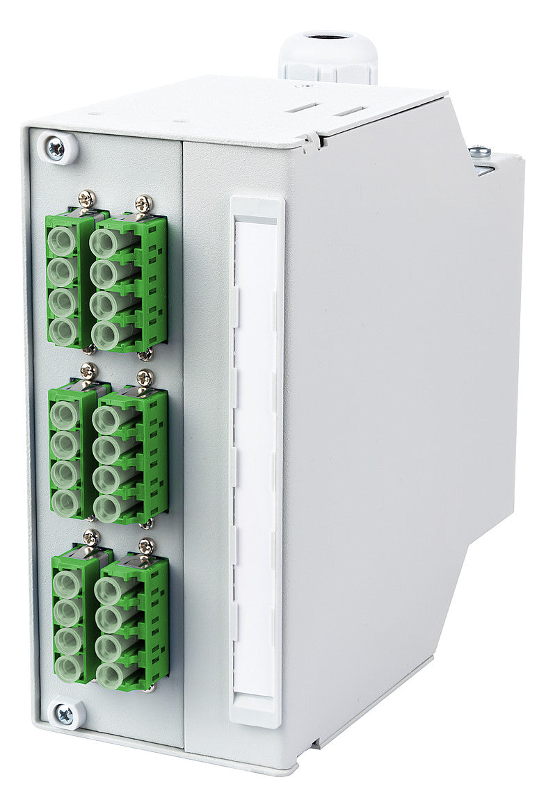 METZ CONNECT LWL-Patchpanel APC 6f OS2 15024A97A06-E Hutschiene m.Pigtails