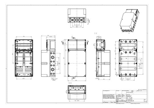 SPELSBERG Zählergehäuse Aufb IP65 Kst ZKi 11-eHZ 250x193x520mm