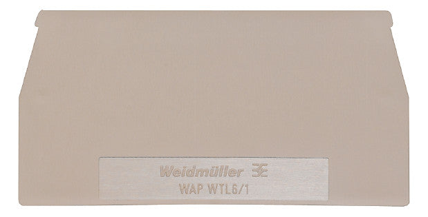 WEIDMÜLLER Abschlussplatte bg WAP WTL6/1