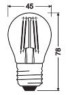 LEDVANCE LED-Lampe FM E27 4,2W 2700K ws LED Classic P 40 Fil DIM CRI97 S 4. 470l